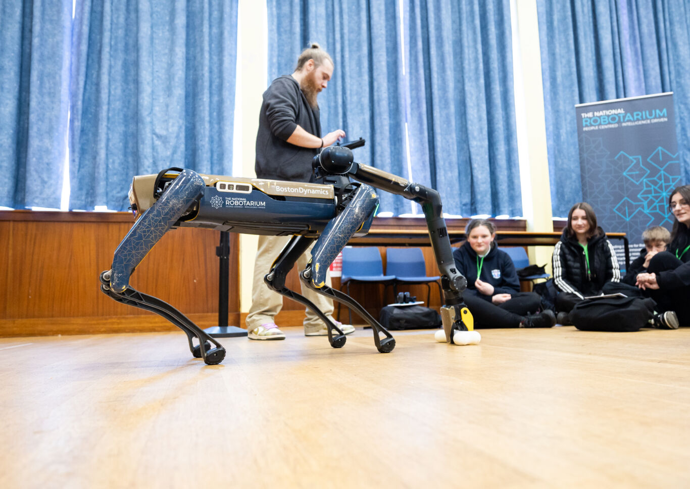 The National Robotarium's dog Spot enthralled pupils