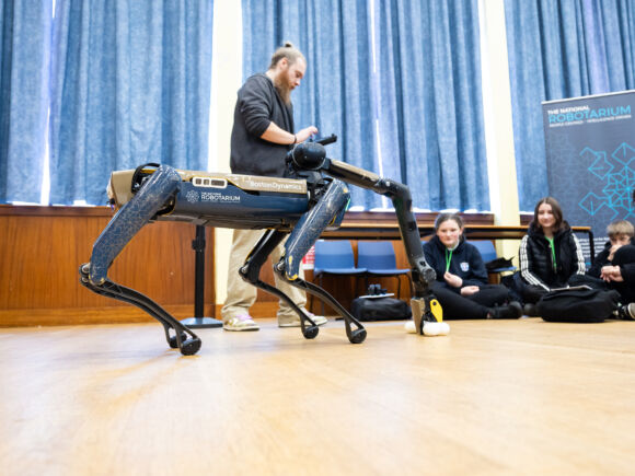 The National Robotarium's dog Spot enthralled pupils